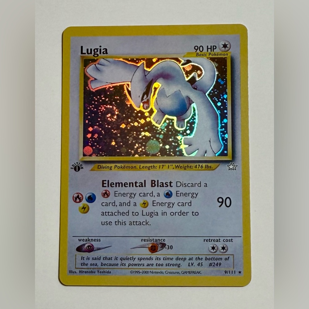 2000 Pokemon Neo Genesis 1st Edition Holo Lugia FAN ART CARD
